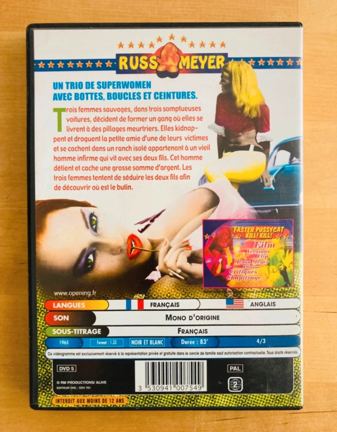 DVD Faster Pussycat Kill Kill! van Russ Meyer. – photo 3